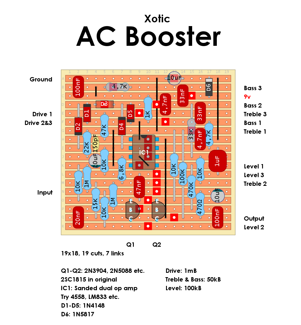 Dirtbox Layouts: Xotic AC Booster