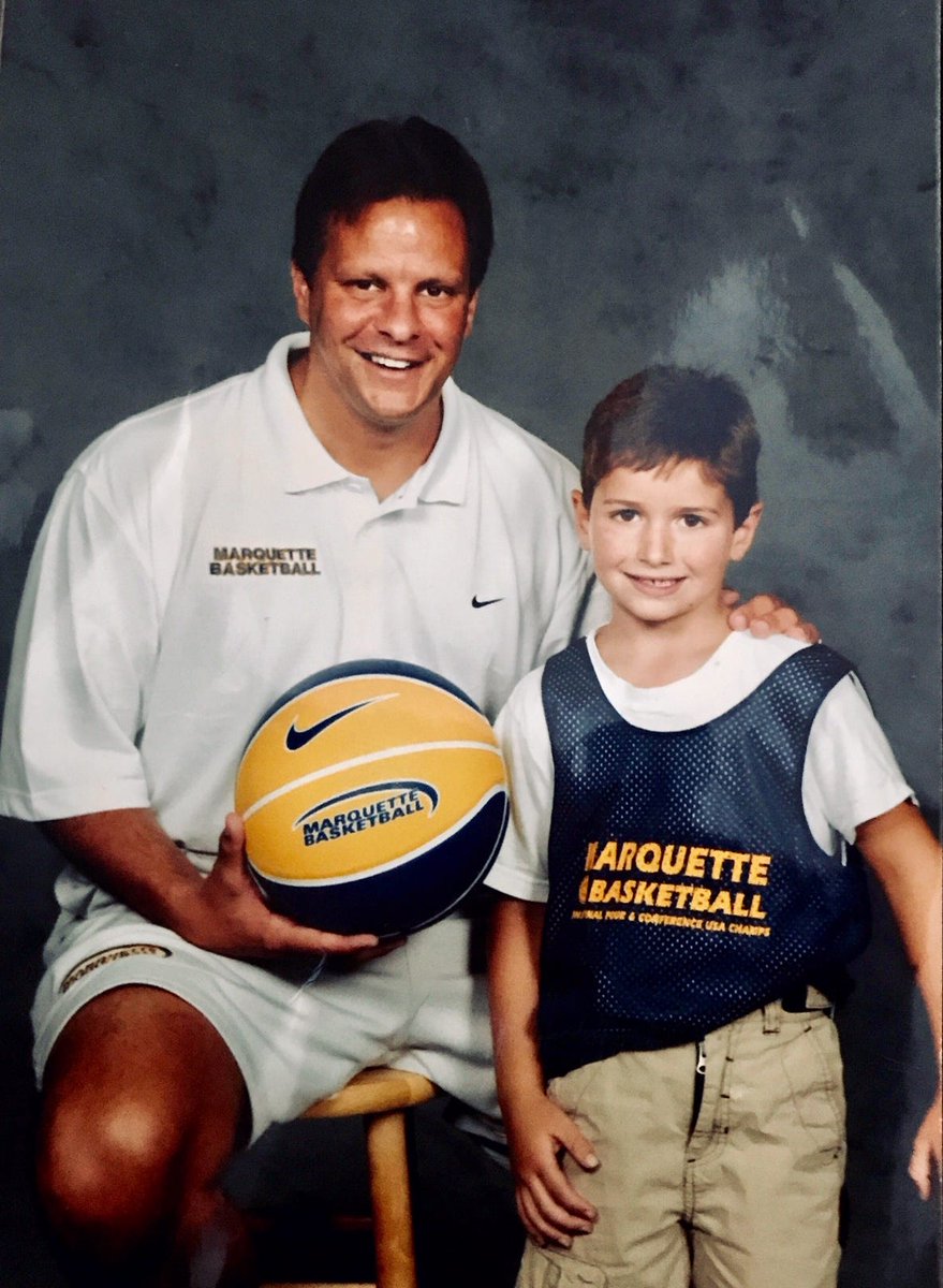 Then head coach Tom Crean with future Marquette player and program