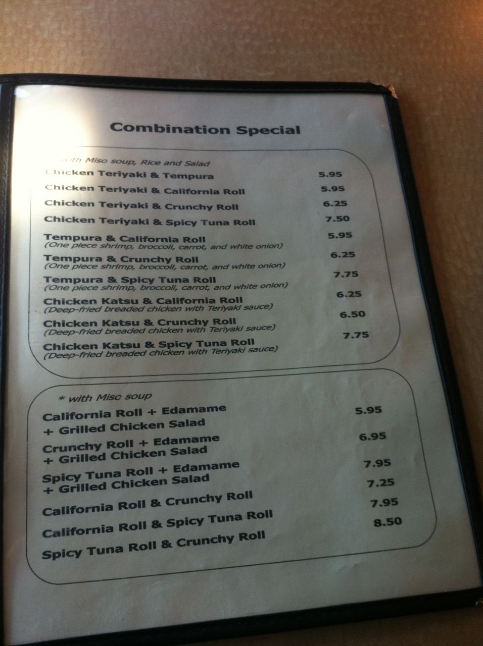 The Radiused Corner Menu Vault Chopstix Too