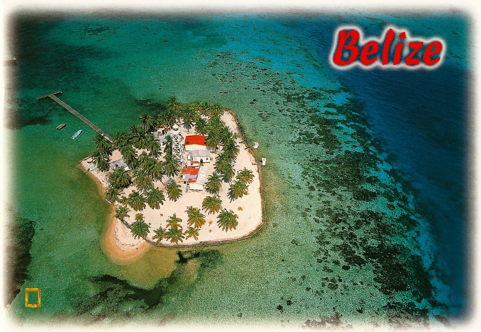 My Favorite Postcards English Caye Lighthouse in Belize