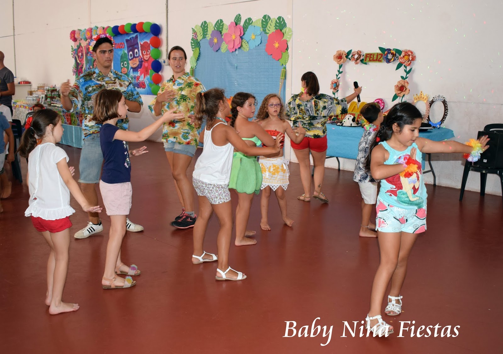Baby Nina Fiestas: Fiesta de cumple doble, Lilo y Stich para Nina y Pjmask  para Tiago!!