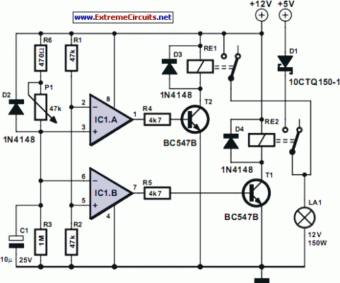 Alternative Halogen Power Supply - The Circuit volt amp meter wiring diagram for led 