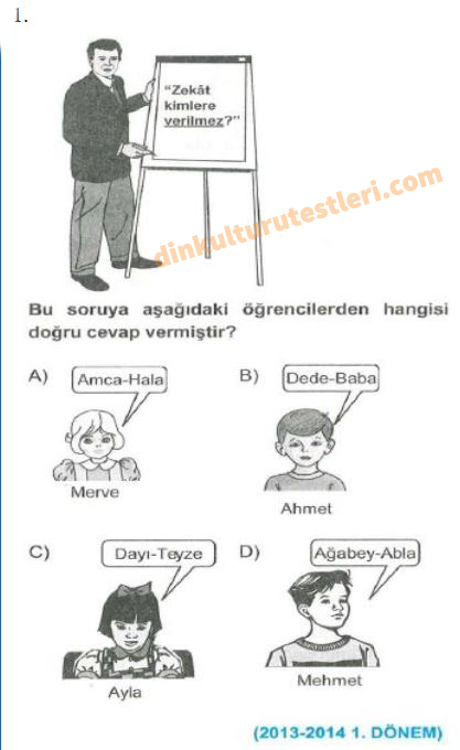 8 Sinif Din Kulturu 2 Unite Cikmis Sorular 2 Zekat Ve Sadaka Din Kulturu Testleri