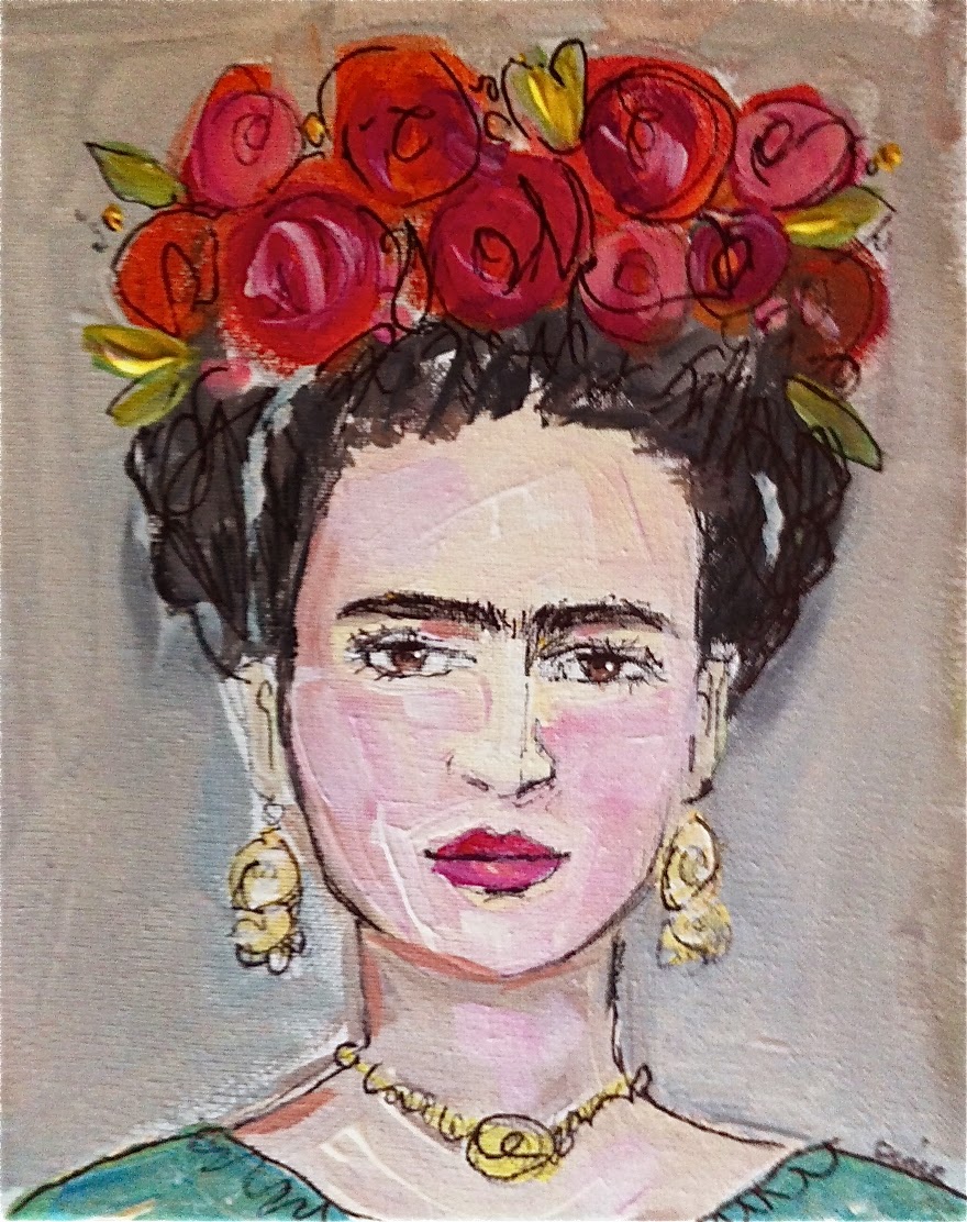 Devine Paintings: Frida Kahlo Portrait Painting