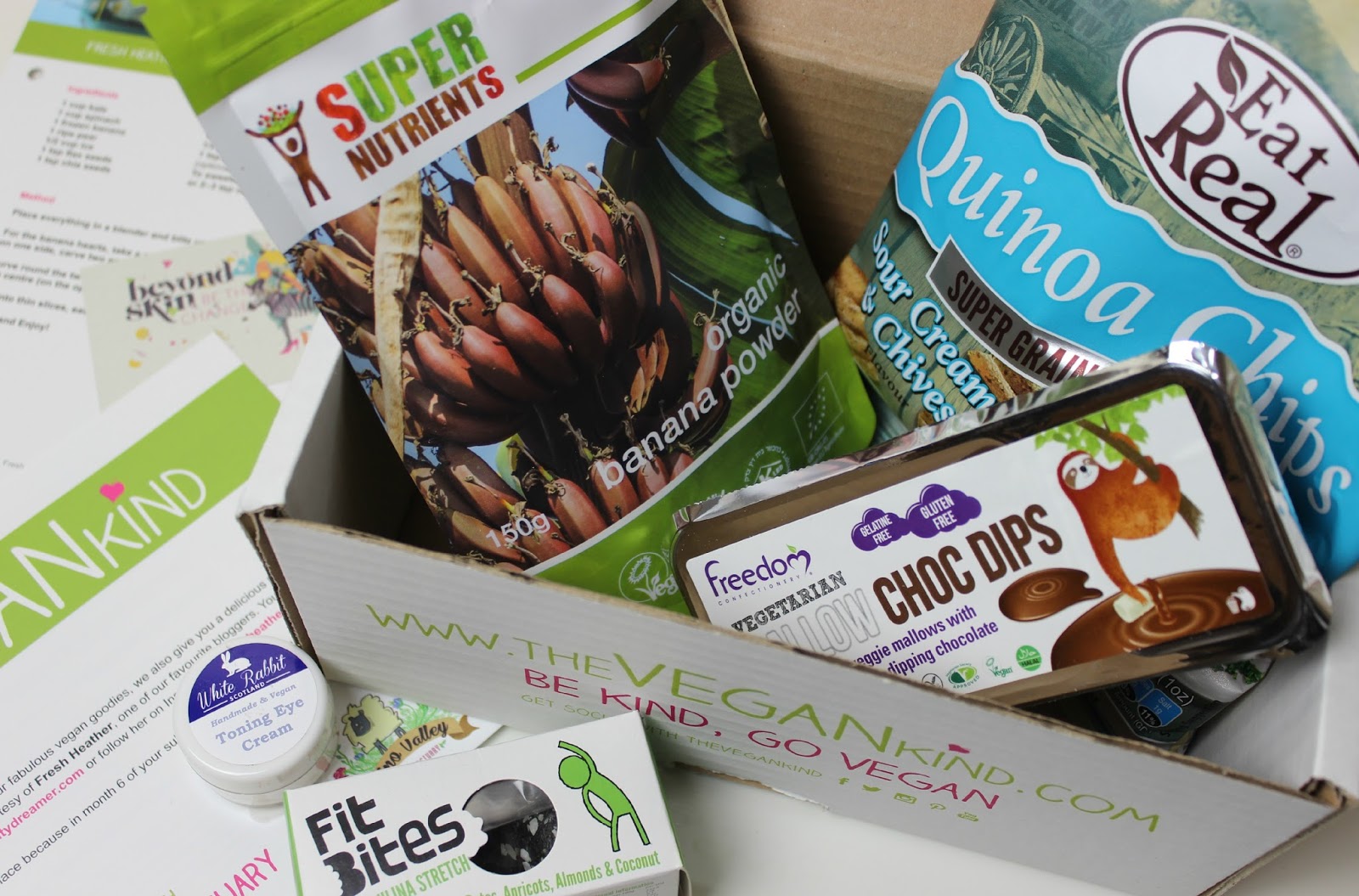 A picture of February 2015 The Vegan Kind Box