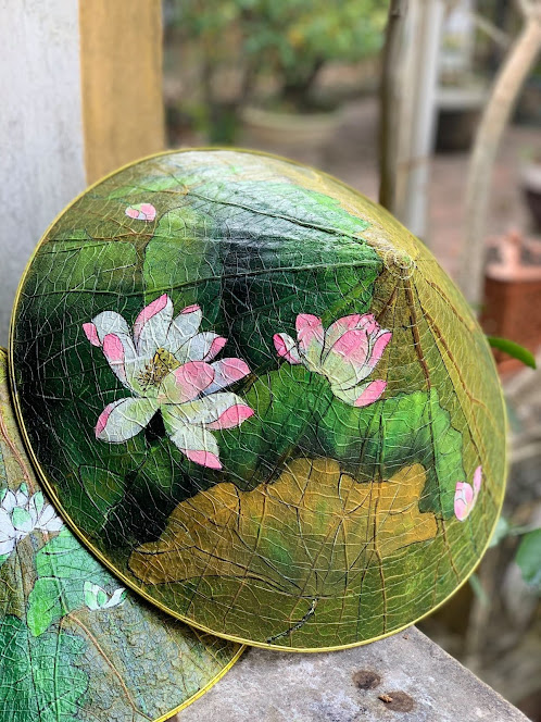 Beautiful Lotus leaf conical hat- 5