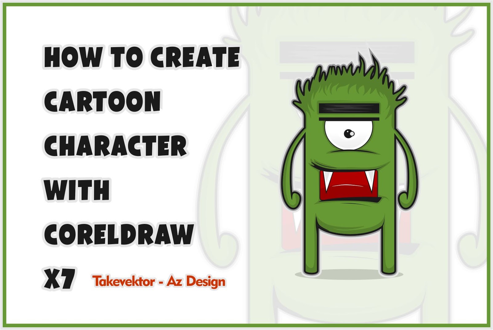 How To Create A Cartoon Character With CorelDraw x7 TakeVektor