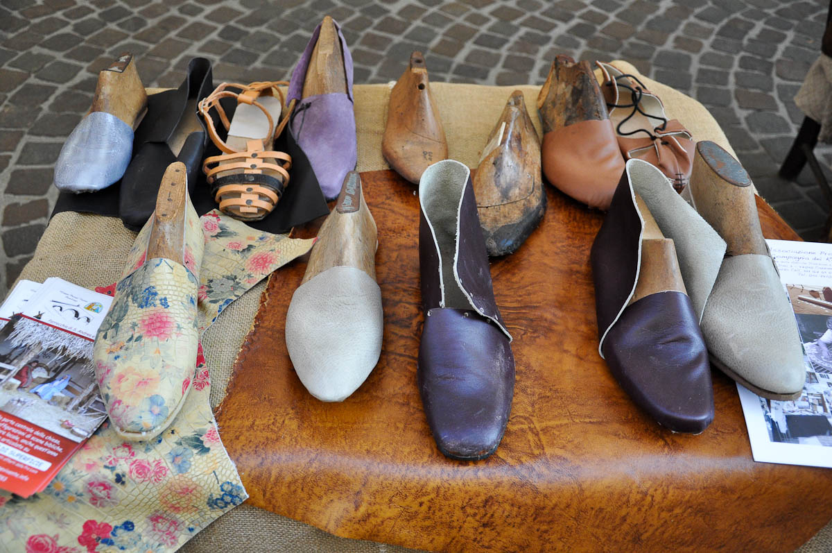 Handmade shoes, Old crafts festival, Corso Fogazzaro, Vicenza, Veneto, Italy