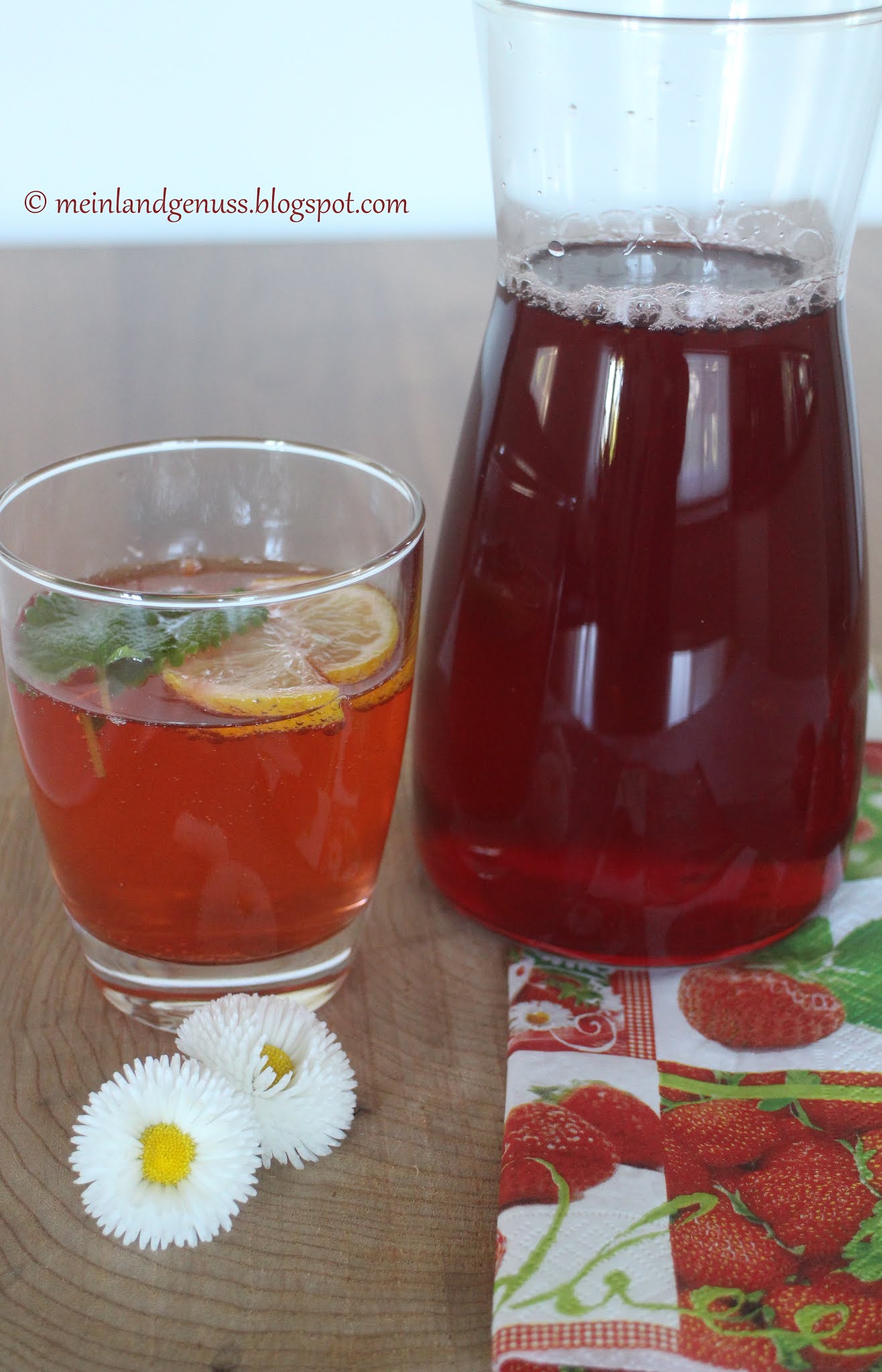 mein Land und Gartengenuss : Erdbeer-Sirup