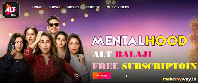 Get Alt Balaji 1 Year Premium Subscription For Free