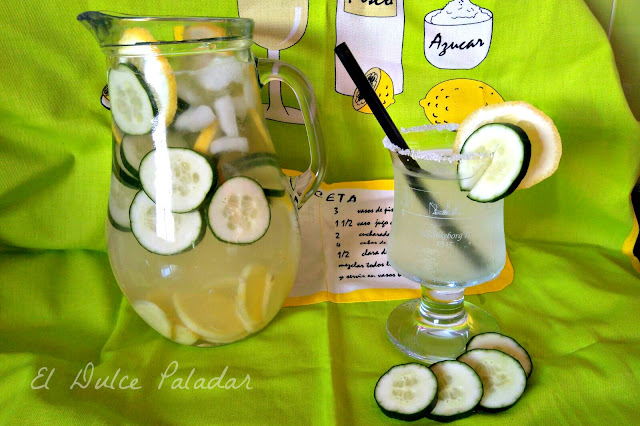 Agua depurativa de limón, pepino y jengibre