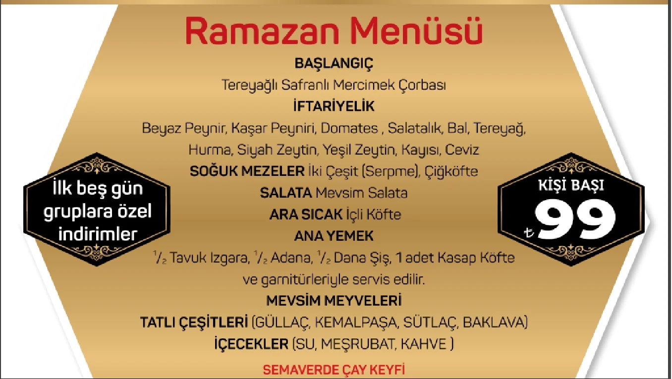 sarıhan iftar menüsü sarıhan başakşehir menü istanbul başakşehir iftar yerleri iftar menüleri sarıhan başakşehir iletişim