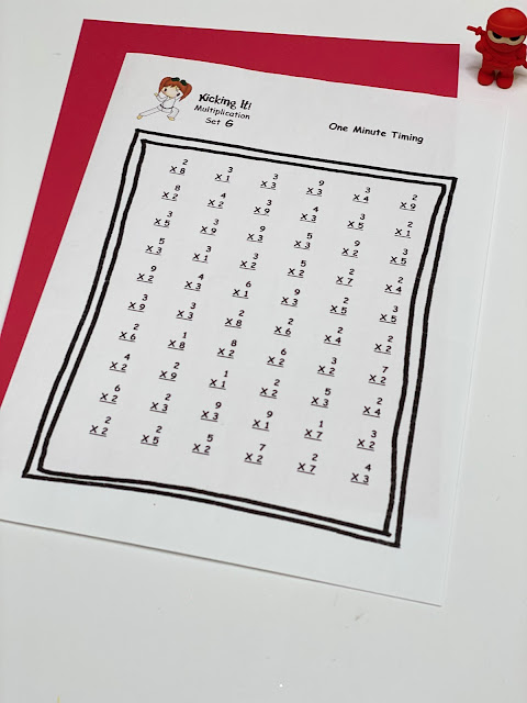 An Apple For The Teacher: Math Facts Practice Karate Style