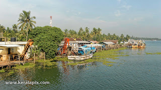 A distant view of Vypin Harbour