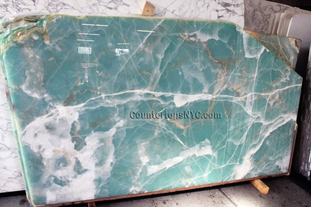 Green Onyx Marble Slabs NYC