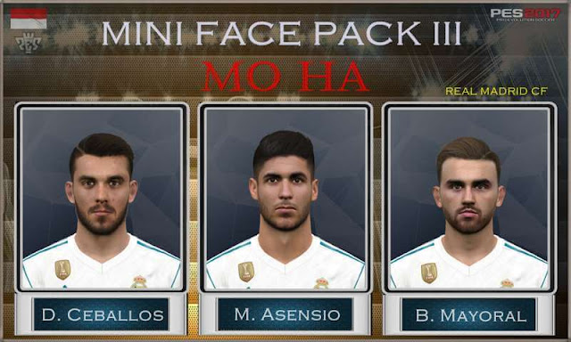 Real Madrid Mini Facepack V3 Pes 2017 Pes Belgium Glory