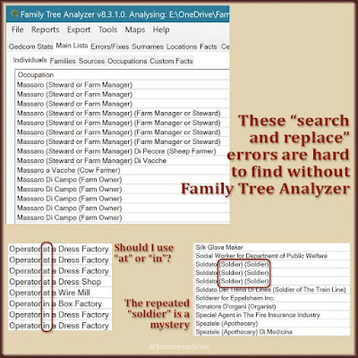 Here's an unexpected way to find and fix inconsistencies in your family tree.