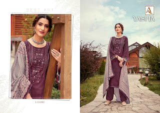 Alok Suits Yasha Pashmina Salwar Kameez Collection  At Diwan Fashion Surat