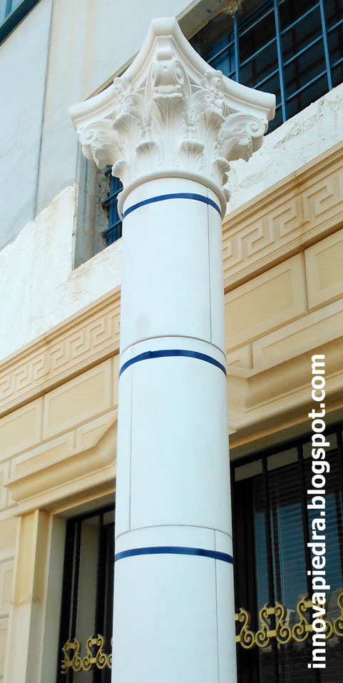 Columnas modulares prefabricadas con fustes lisos | INNOVAPIEDRA