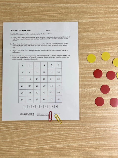 The Product Game Printable Game Board