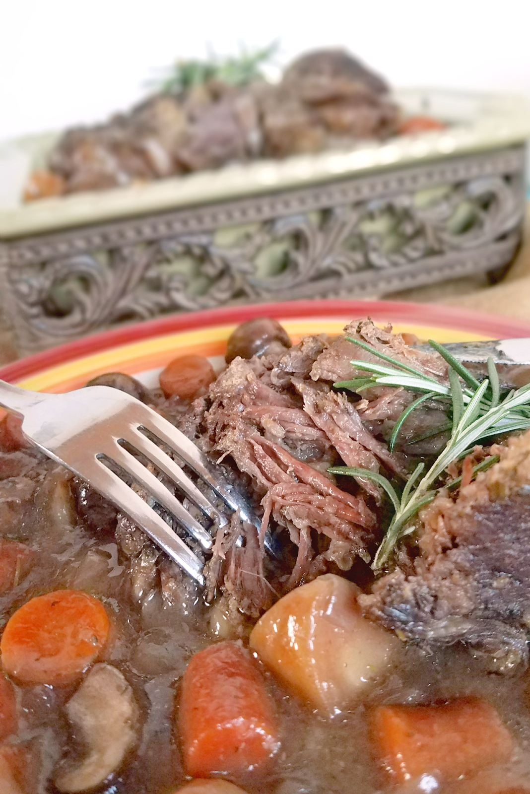 ForkTender Dijon Rosemary Pot Roast & Veggies Paleo, Glutenfree