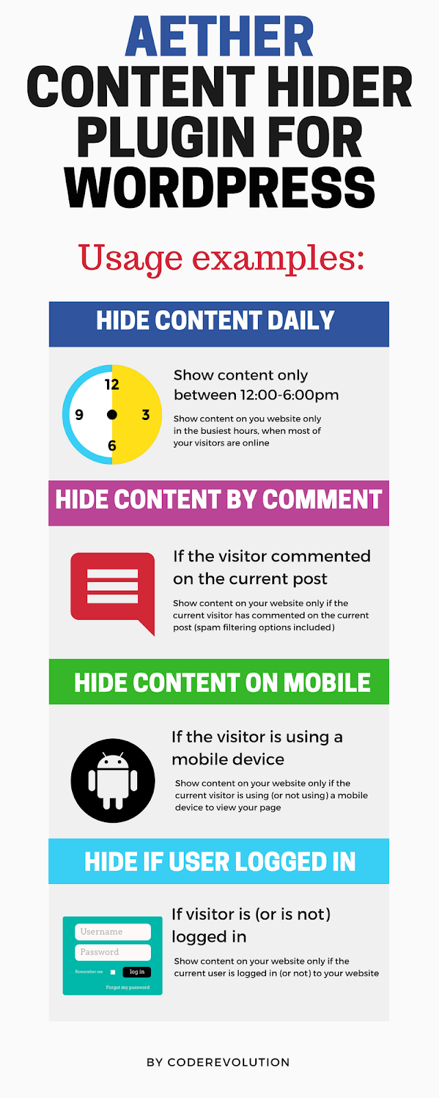 Complemento Aether Content Hider para WordPress