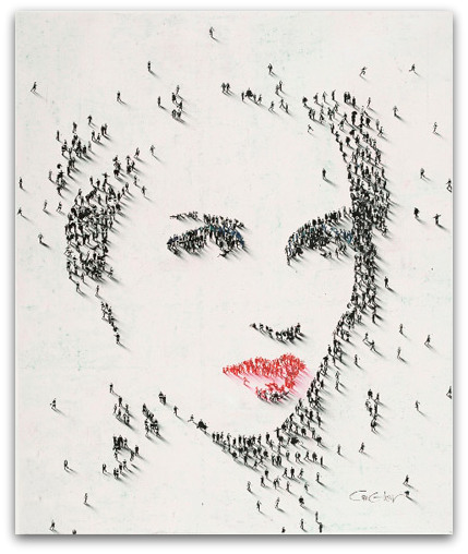 Art Symphony: Iconic Portraits Formed by Clusters of Tiny People by ...