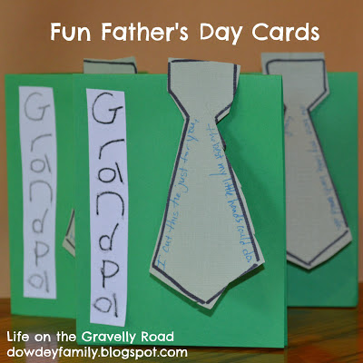 Father's Day Cards for Grandpas Tie