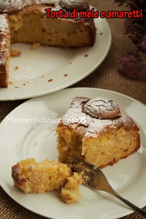 torta di mele e amaretti