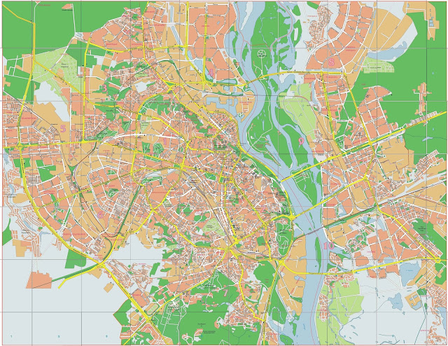 Mapa da cidade de Kiev – Ucrânia