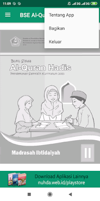 Aplikasi Buku Siswa Al-Qur'an Hadis Kelas 2 MI Kurikulum 2013 Revisi 2015