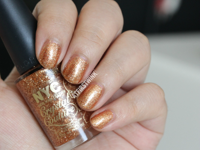 NYC Crystal Couture glitters nail polish 011 - Fashion Queen swatch