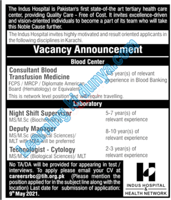 The Indus Hospital TIH Karachi Jobs 2021 | Learing ki dunya