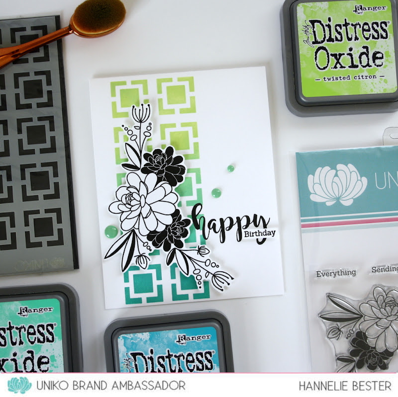 UNIKO clear stamps and stencils