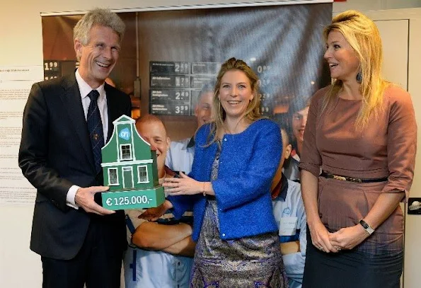 Queen Máxima visited the project Kamers met Kansen (Rooms with a Future) for young people in Amsterdam, Netherlands