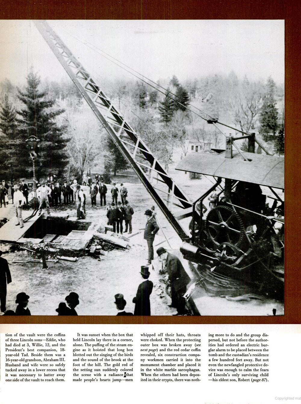 Insomnia Notebook Lincoln exhumed “...and his face was chalky white.”