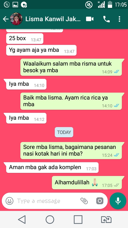 testimoni ladapala catering