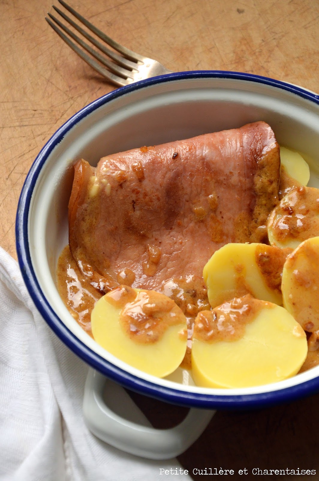 Petite Cuillère et Charentaises Jambon braisé au Cidre {Normandie}