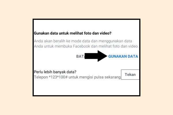 Cara Mengubah Facebook Gratis Ke Mode Data