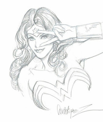 Wonder Woman portrait by Jose Luis Garcia Lopez