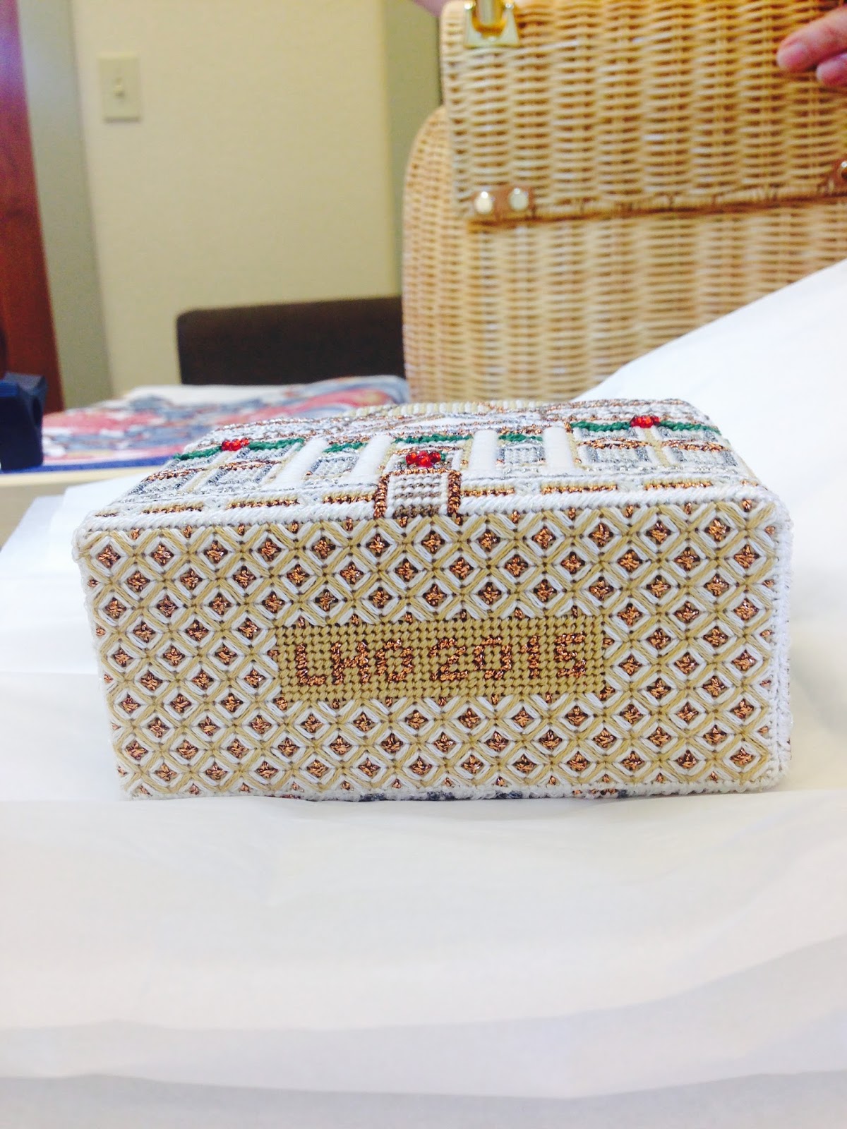 steph's stitching 3D Needlepoint Houses by Squiggee