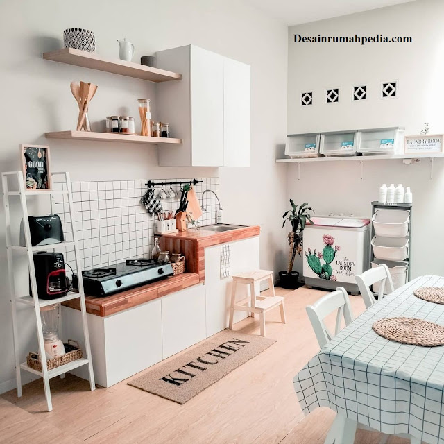 Contoh Desain Dapur dan Laundry Room Minimalis Bergaya Modern