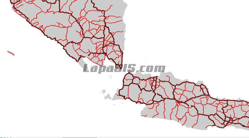 Shapefile Jaringan Jalan Nasional & Provinsi Indonesia Terbaru