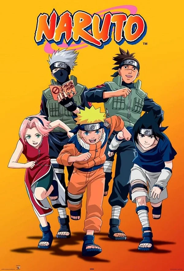 Naruto Poster - Naruto and his Friends Art