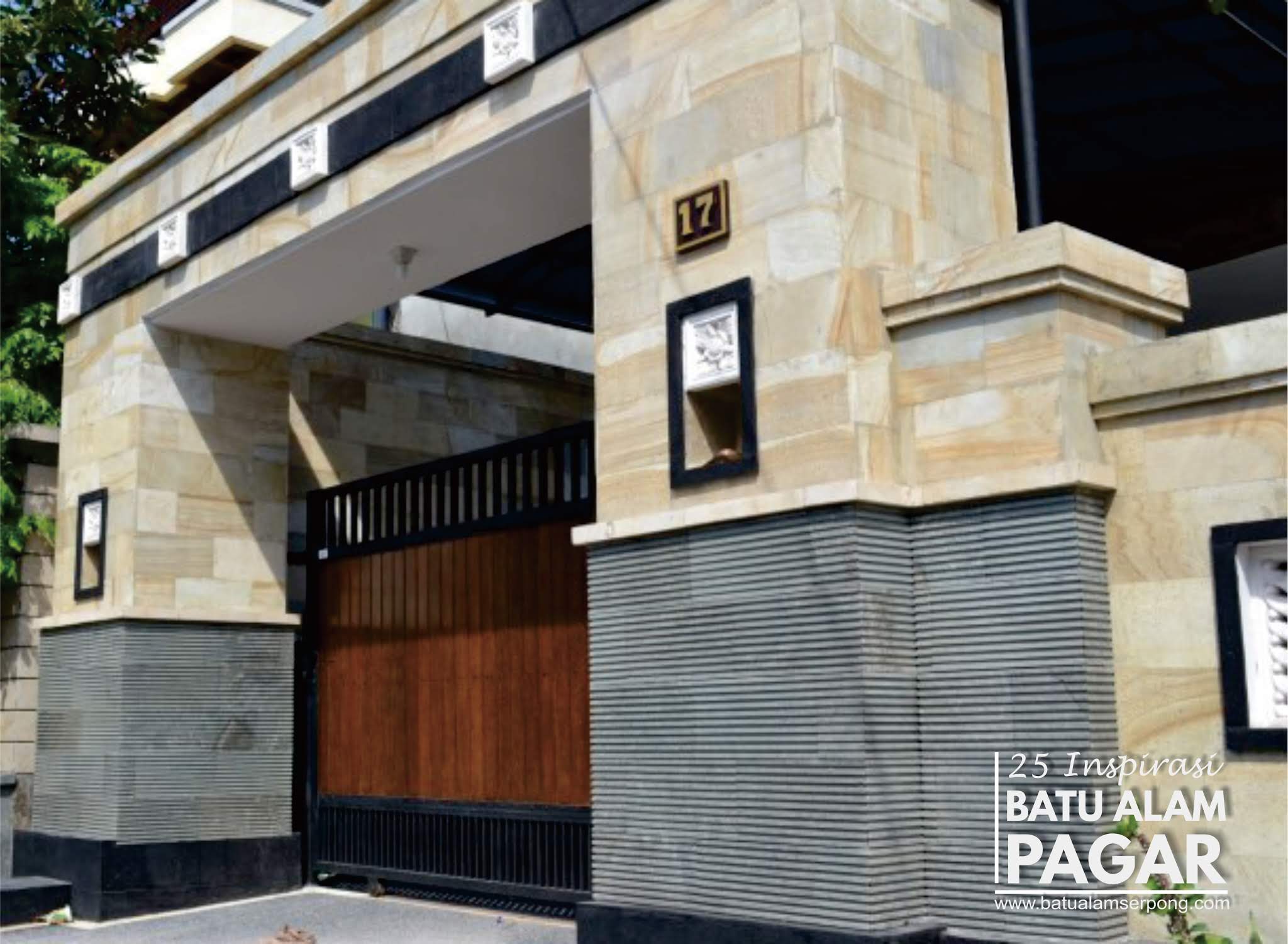 JADI PENGEN ! 25 INSPIRASI BATU ALAM DINDING PAGAR - JUAL BATU ALAM