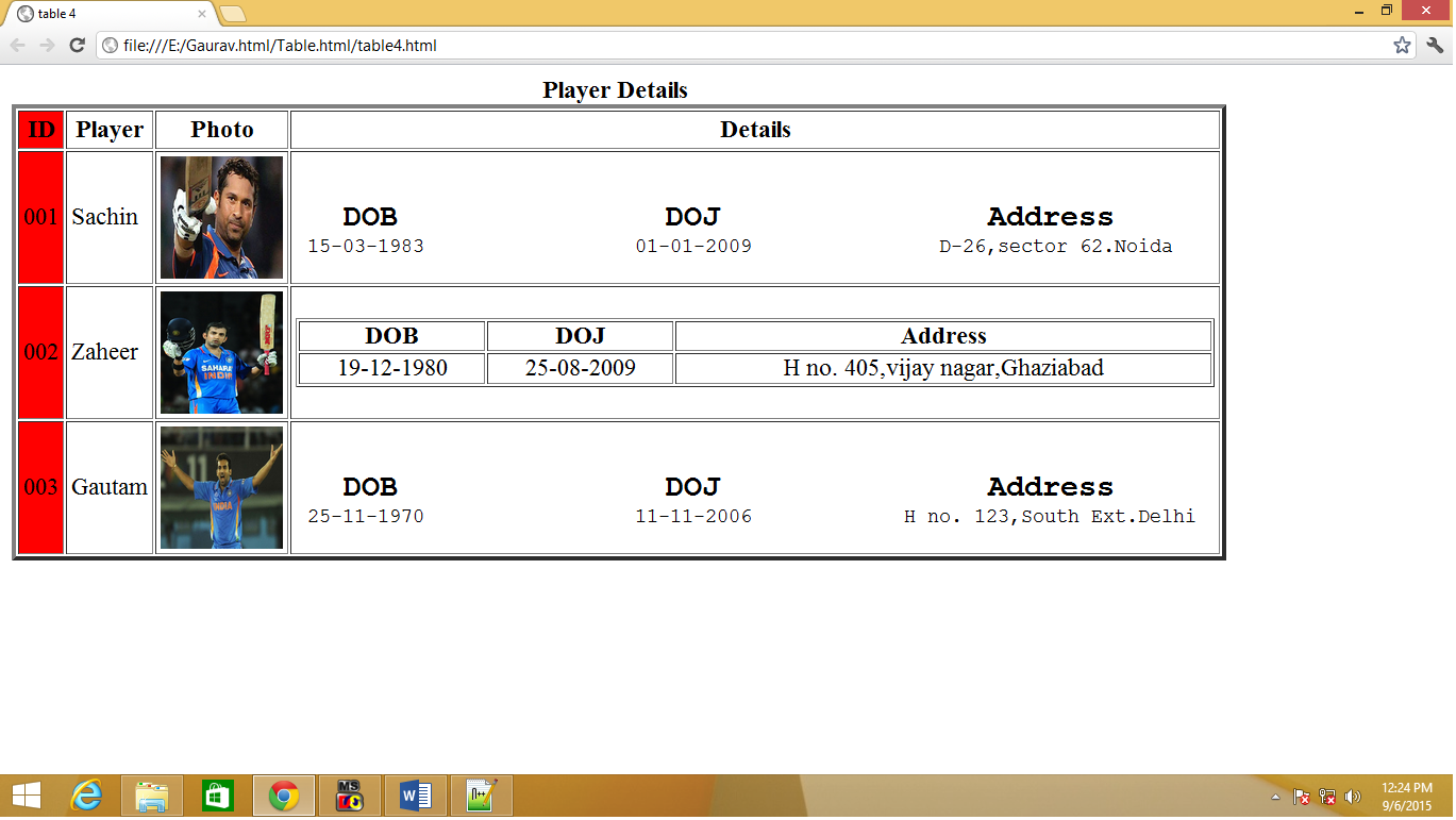 Write a HTML code to generate following output. | Internet Programming
