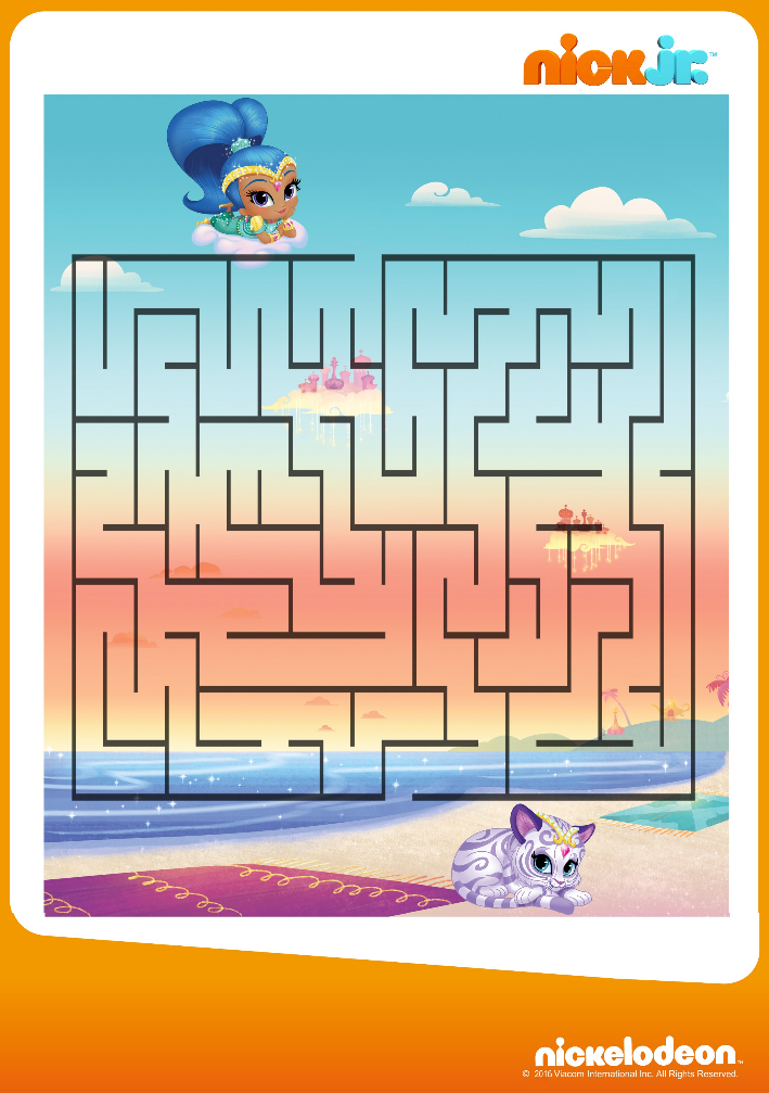 Shimmer and Shine Free Printable Nickelodeon Activity Book. - Oh My