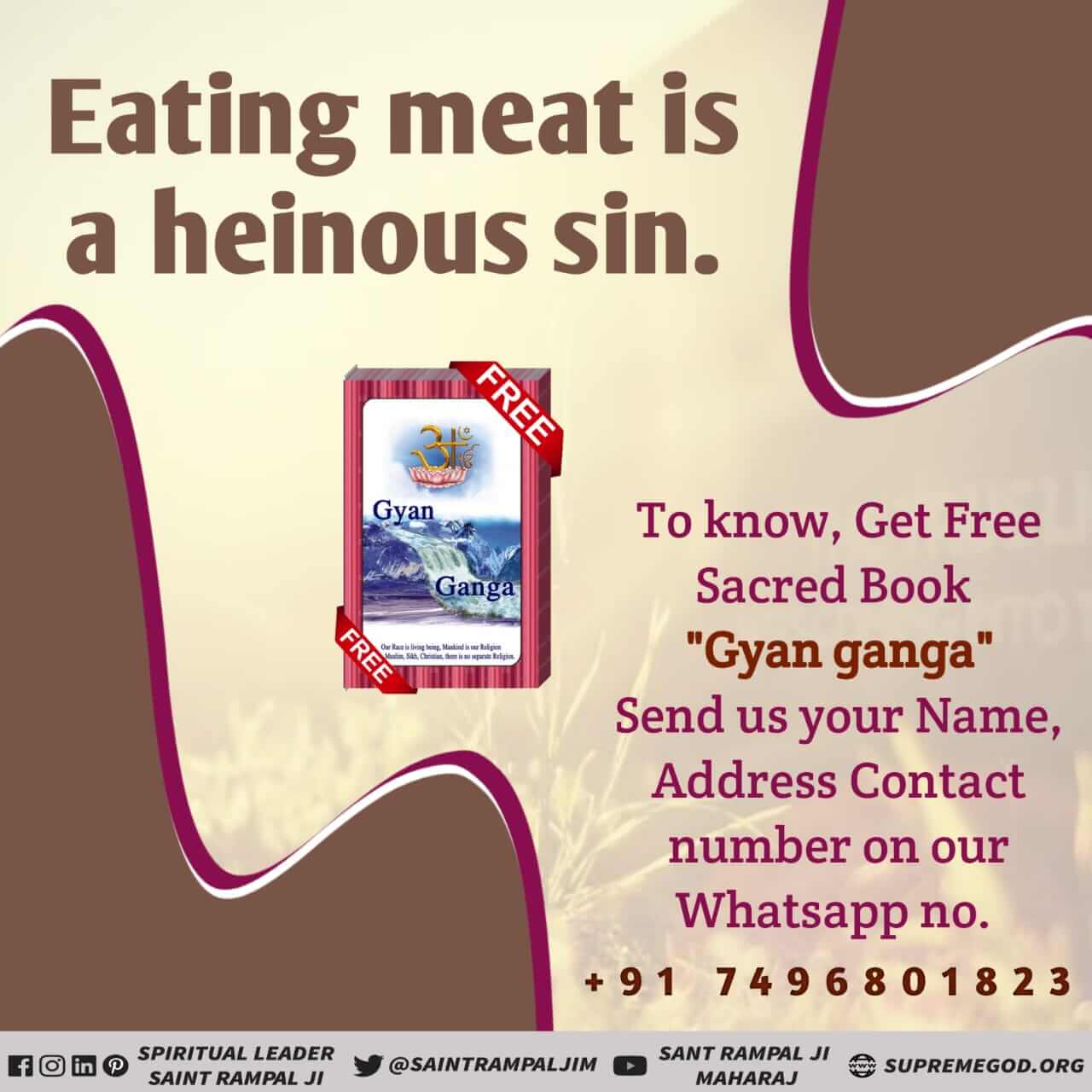 Meat eaters are sinners Allah kabir
