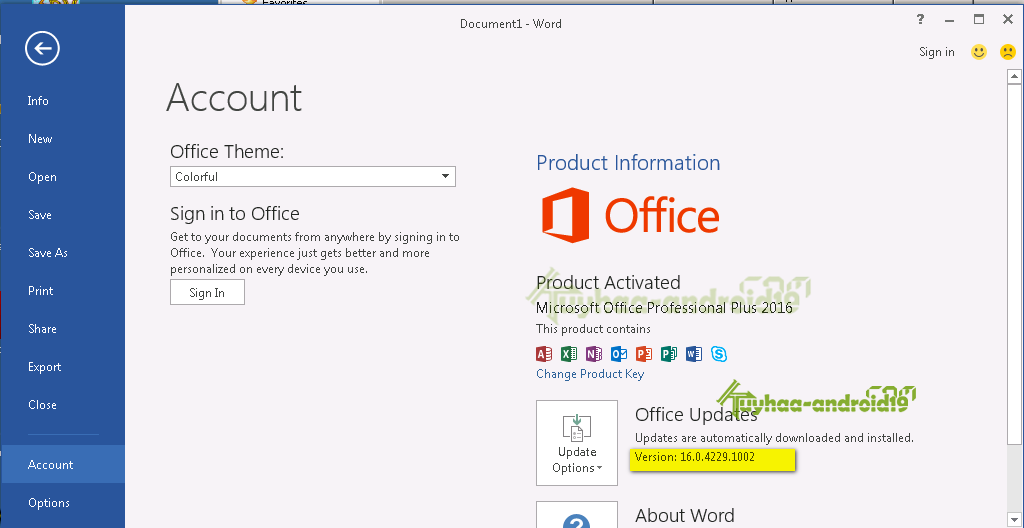 2016 Microsoft Office