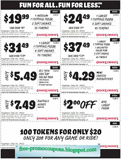 Free Printable Chuck E Cheese Coupons Free Printable Chuck E Cheese Coupons